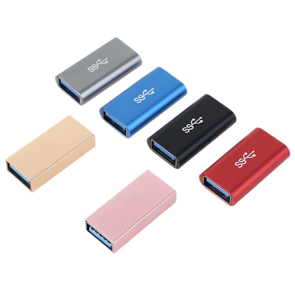 USB 3.0 Hun til Hun Forlængerkabel Kobling Konverter Til Tablets Bærbare Computere Red