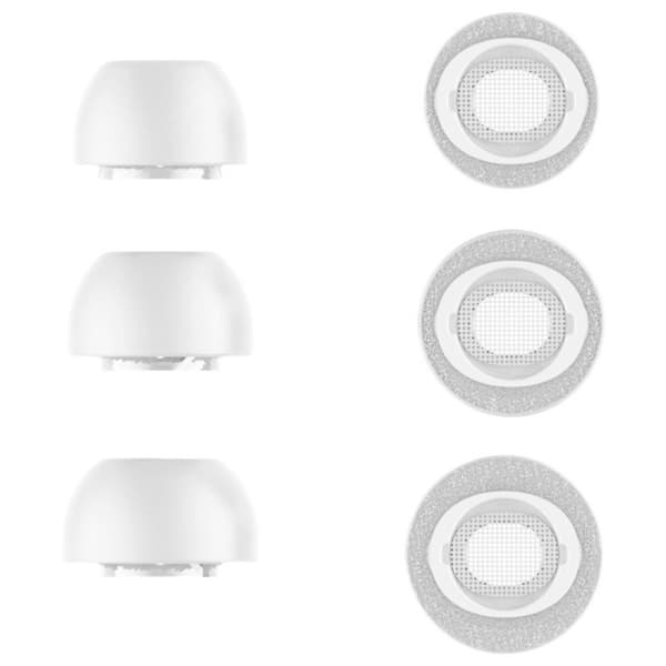 Holdbare Svampe Ørepropper til Buds 3Pro, Skum Ørepropper Komfortabel Oplevelse null - Off white large size