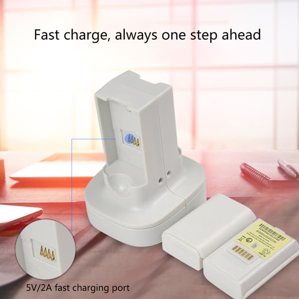 Controller-ladestation med genopladeligt batteri til 360 Controller-ladestation US/EU-stikoplader Black EU