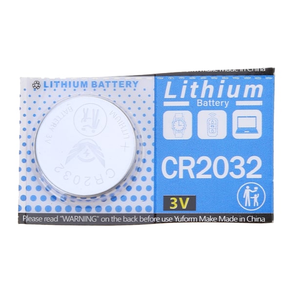 1 st CR2032 CR 2032 Knappcells Batteri för Kalkylator Vågskala Fjärrkontroll Klocka 3V
