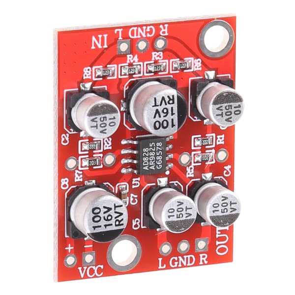 DC 5V-15V 12V AD828 Stereo Forforstærker Effektforstærkerkort Forforstærkermodul