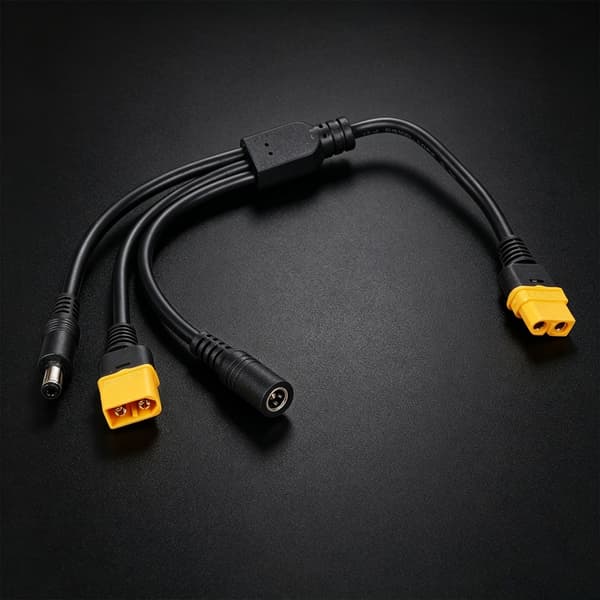 Universal XT60 tilkoblingskabeladapter med 5521-ender for ulike bruksområder