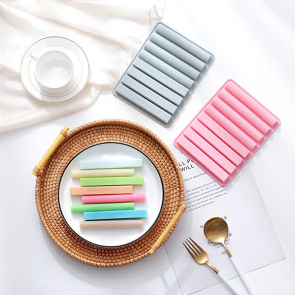 DIY bageforme 3D-pind halvcylindrisk formet til bagning af chokolademousse Blue