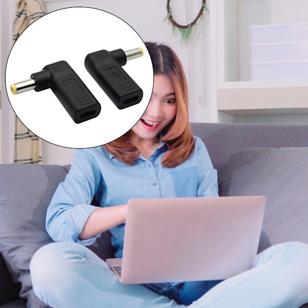 Resevänlig Typ C till DC5.5x2.5mm-adapter för A53V/A55V bärbara datorer Laddningsadapter PD Emulator Triggers Power Delivery