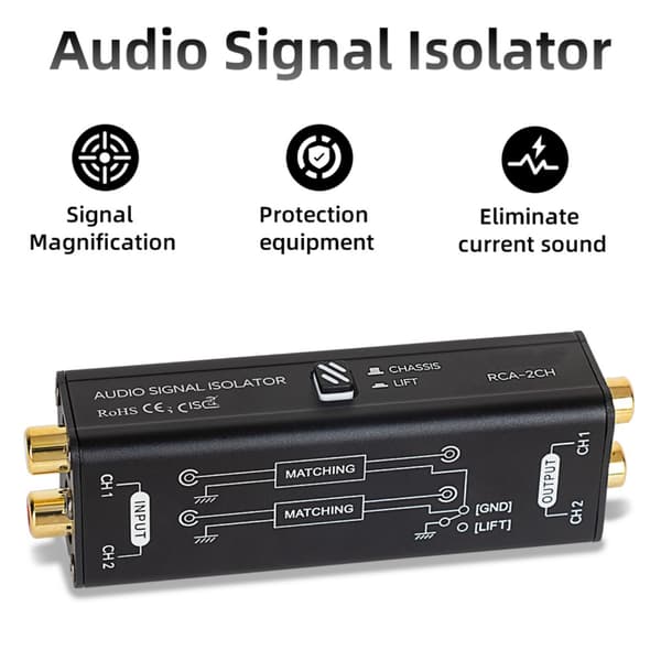 Kvalitetslydforbindelse Musiksignalisolator til musikentusiaster