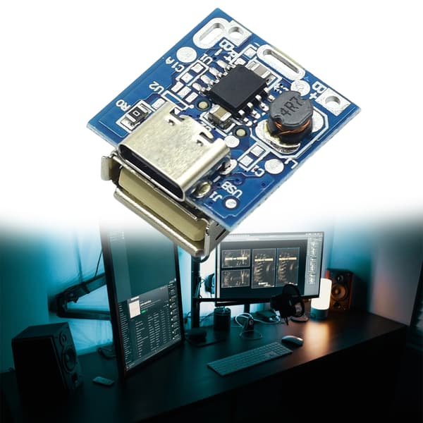 Sæt med 10 stk. 5V Step Up Power Module Boost Board til Lithium Batteribeskyttelse Typec