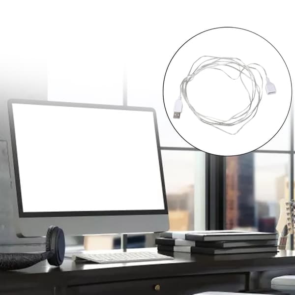 USB Forlængerkabel Han til Hun Stikledning til USB Ventilator Loftventilator USB Lys Opladerkabel null - No switch