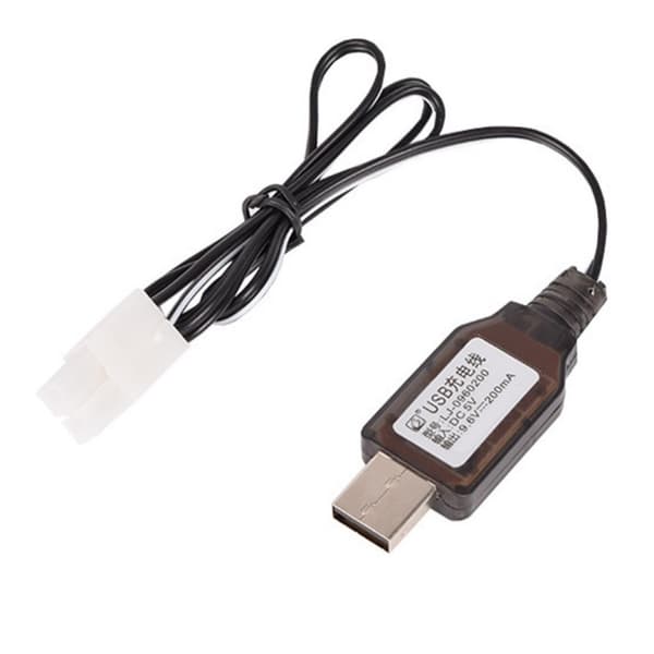 Tålighet L6.2-2P USB-laddningskabel för 9.6V RCVehicles DC5V2A1A Ingång