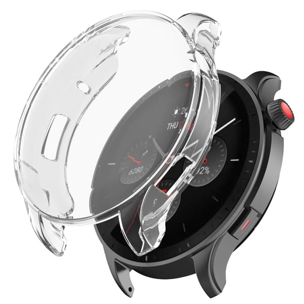 Hårt Stötfångarram för GTR4 Skyddskåpa för Smartwatch Silver