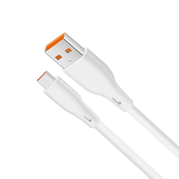 Snabb laddningskabel sladd strömkabel stöd snabbladdning & dataöverföring White Micro-USB
