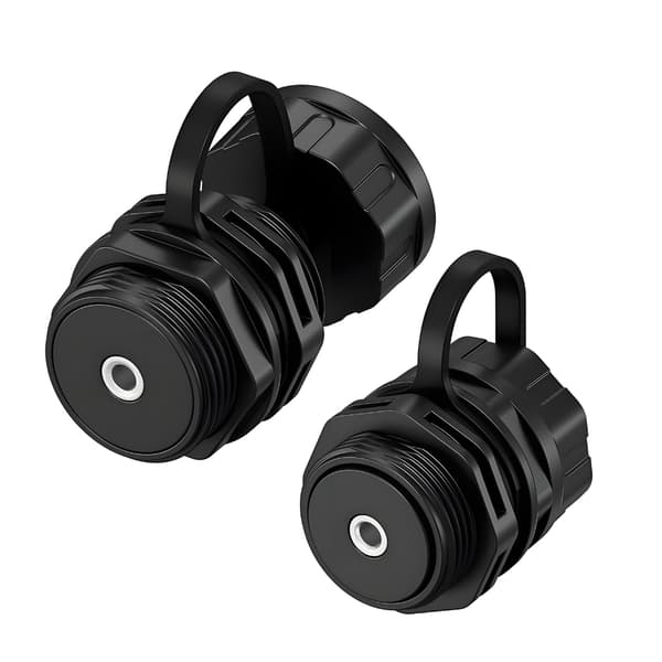 Pladsbesparende 3,5 mm 1/8\" panelstik med vandtæt dæksel til flere enheder 1pc