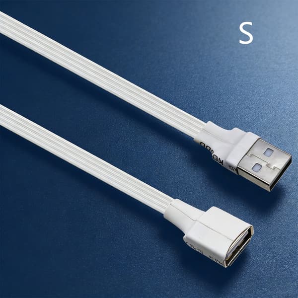 Kort Lang USB 2.0 Forlængerkabel Flere Længdeindstillinger og Bøjede Hoveder til Computerudstyr 3m - LE