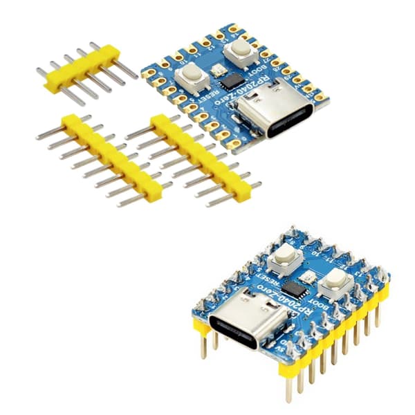 Prisvenligt RP2040 Zero Udviklingskort med GPIO-ben til RP2040 null - A