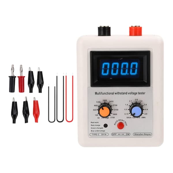 Multifunktionsmåler Diode Triode Spændingskapacitetsmåler Modstå Spændingstester IGBT Transistor Tester 50-3700V Green