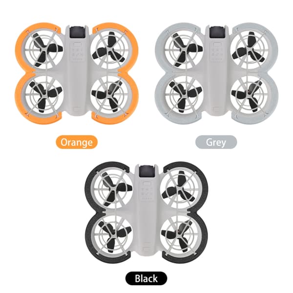 Set med 2st Propellerskydd Bumper Ringar Skydd för UAV Lättvikt Gray