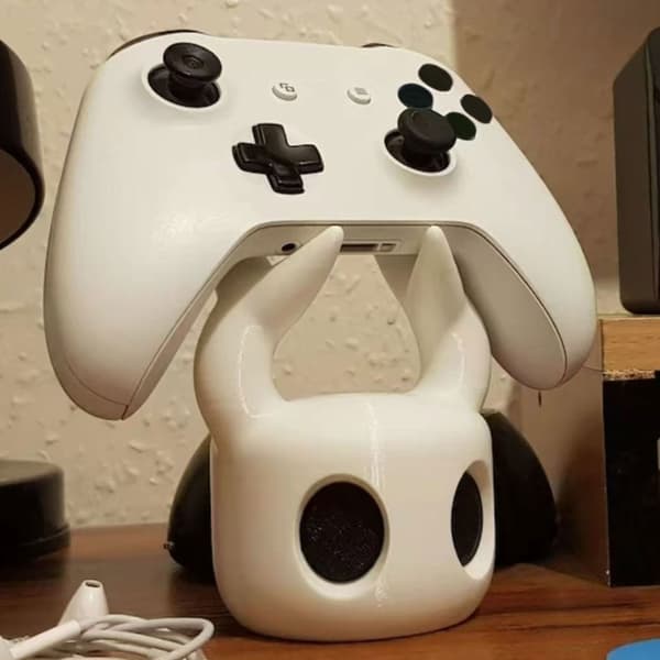 Halkfri Kontrollbas Anime Gamepad Ställ Skrivbordsförvaringsfäste White