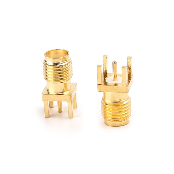 10 st SMA Honkontakt Löd PCB-kortmontering RF-kontakter Rakt Adapter