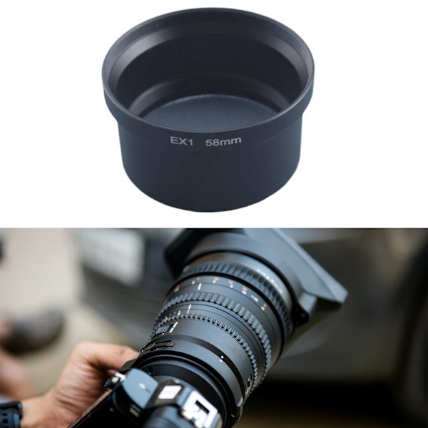 Kameralinsskyddsringar 58mm Mount Filter och Fästadapterringar