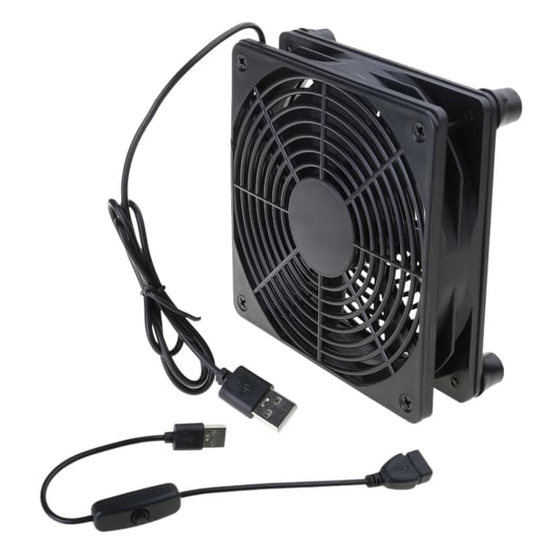 Multifunktionel 120 mm køleventilator med stativ til beskyttelse mod overophedning af stationær bærbar computer