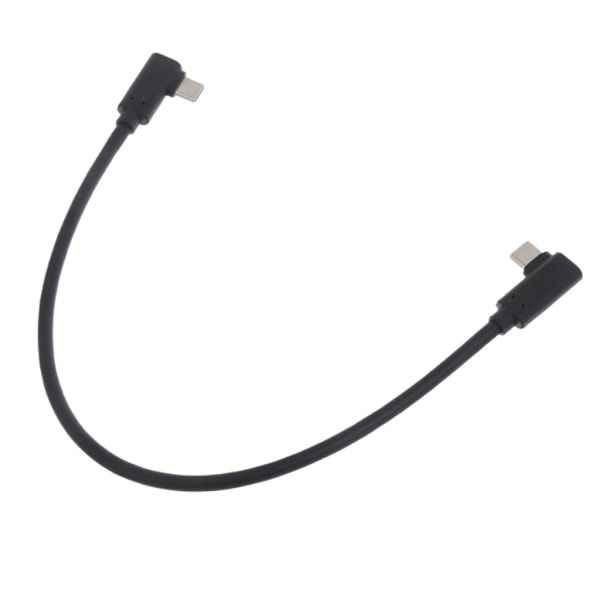 USB C till USB C-kabel 60W, USB C-laddningskabel Snabbladdning Rät vinkel 10 Gbps Datakabel för Smartphone Laptop