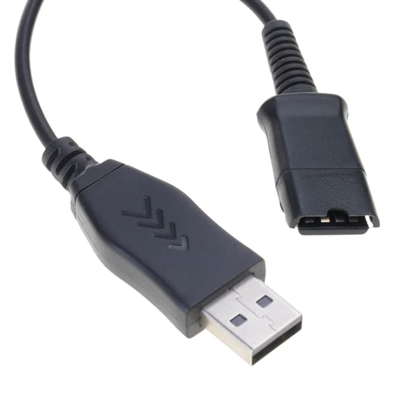 USB-adapter til hurtig afbrydelse (QD) ledningsheadset forbindelse til pc-computer