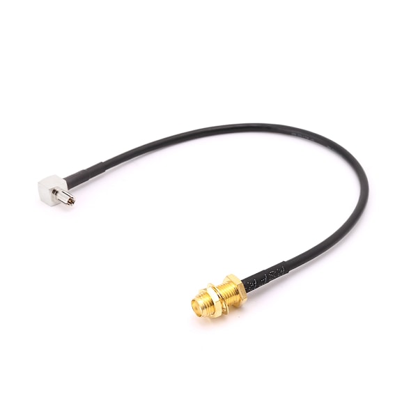 SMA Honkontakt till TS9 Hankontakt Vinkelrät RG174 Pigtail Kabel 20cm Antenn Koaxial