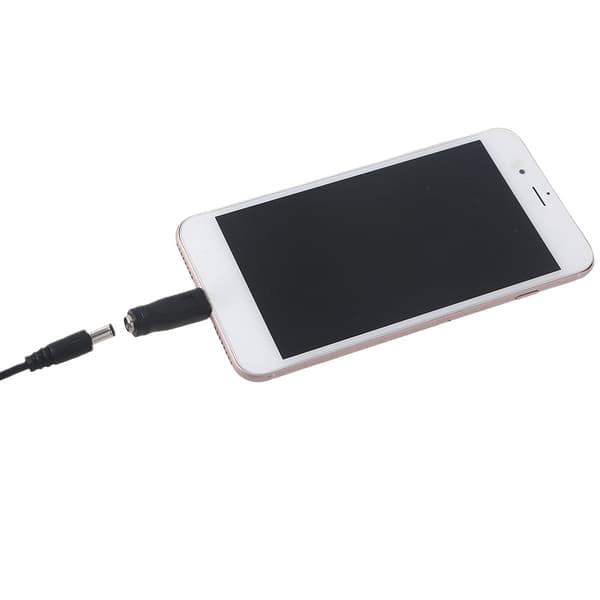 Universal DC 5.5x2.1mm Hunn til Micro USB-kontakt Ladeplugg Strømadapter for mobiltelefon