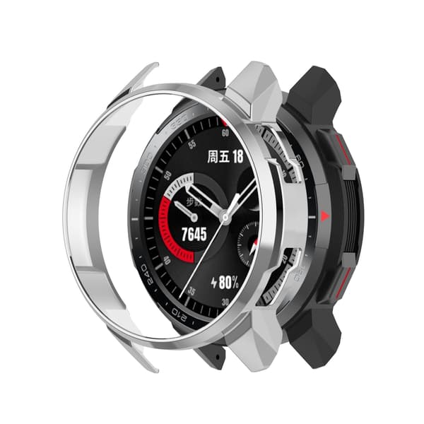 Smartwatch Cover til Honor Watch GS Pro Ridsefast TPU Beskyttelse til S Silver