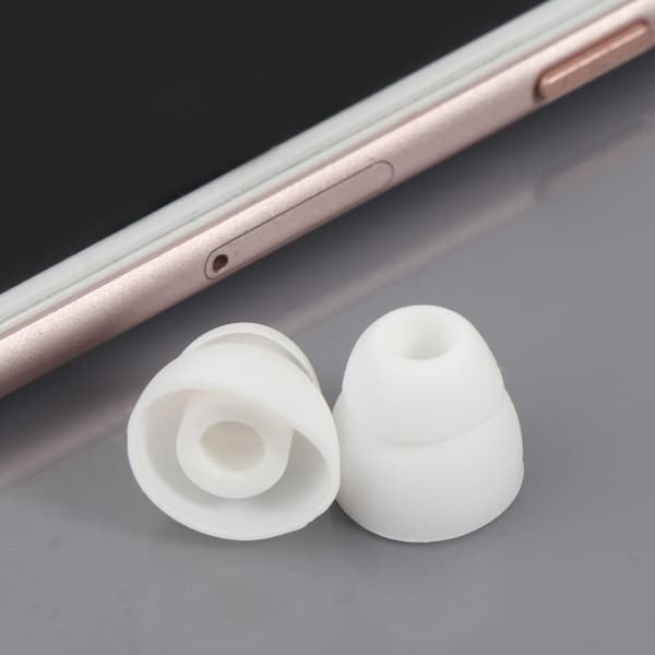 Silikon In-Ear Ørepropper Erstatning Ørepropper Øreplugger for Hodetelefoner White
