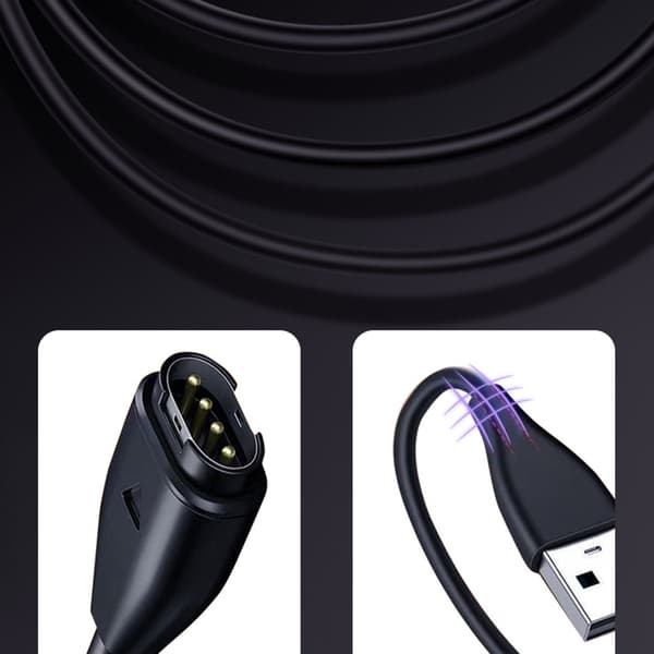 Bärbar USB C Klockladdaradapter med förlängd kabel för 955 965 45 45S 245 null - Side bend