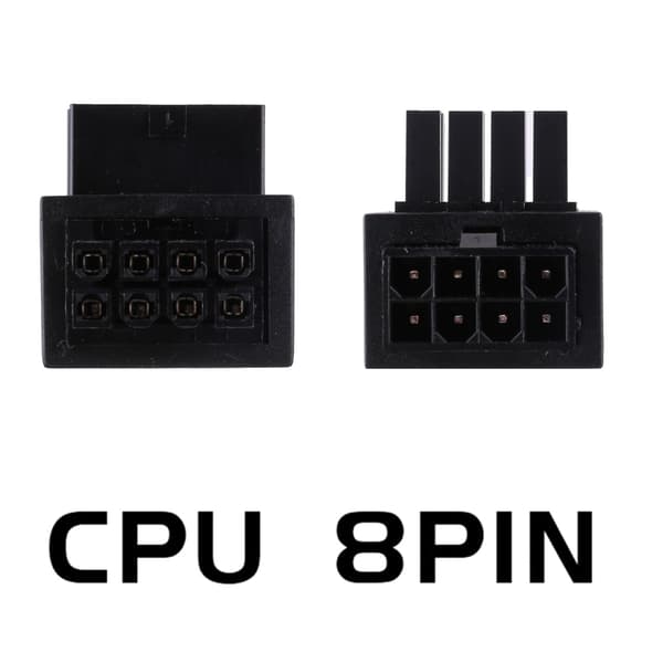 Bundkort CPU 8pin Strømadapter 8Pin Strømstik CPU 8pin 90 Graders Styring