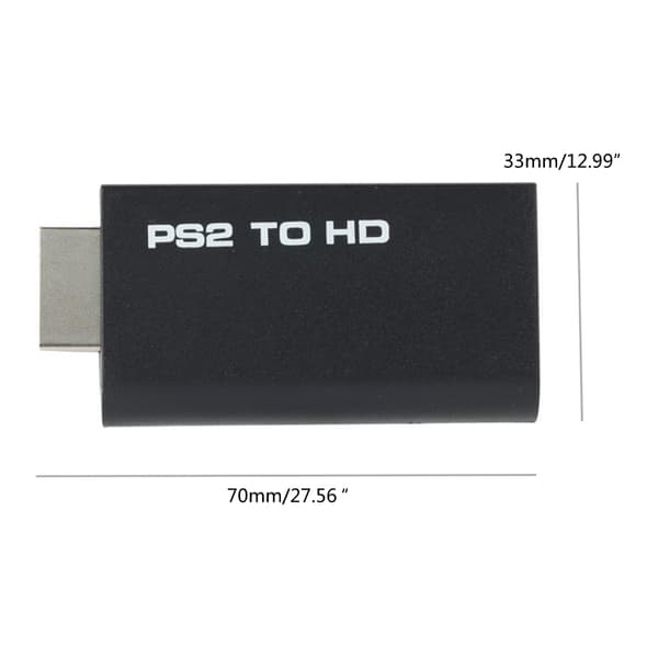 Peliohjaimen projektorimuunnin HDMI-yhteensopivaan sovittimeen, musta