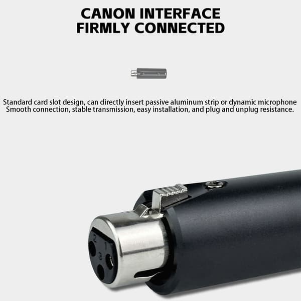 Inline Mikrofonförförstärkare för Dynamiska Mikrofoner Booster Metall Exteriör