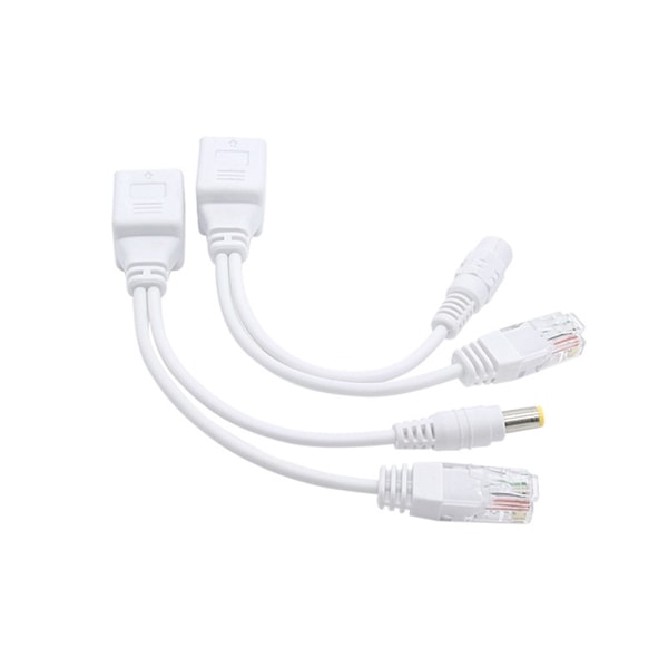 Nätverksström över Ethernet-kit, Nätverks-PoE-adapter Passiv PoE-injektor och -splitter för kamera WAP-enheter