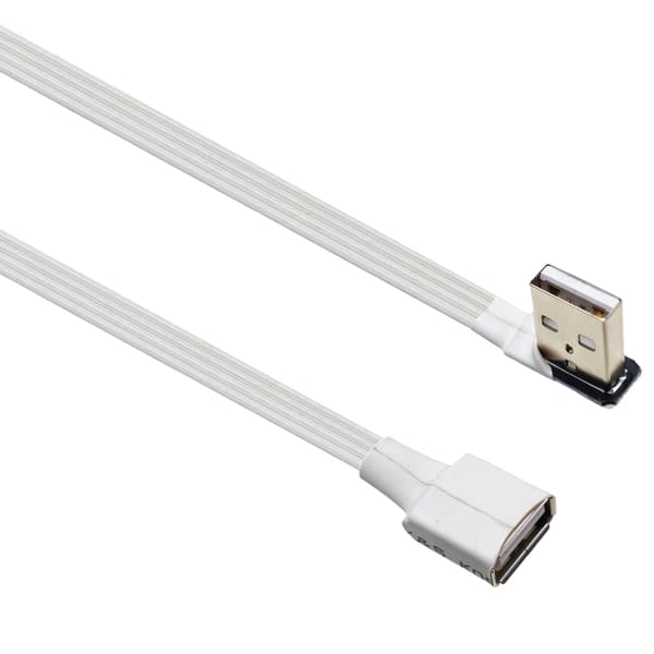 Kort Lang USB 2.0 Forlængerkabel Flere Længdeindstillinger og Bøjede Hoveder til Computerudstyr 2m - LE