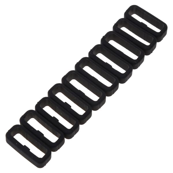 10st Klockarmband Band Keeper Loop Ringhållare Fast Spänne för Garmin-Venu 2S Black 22mm