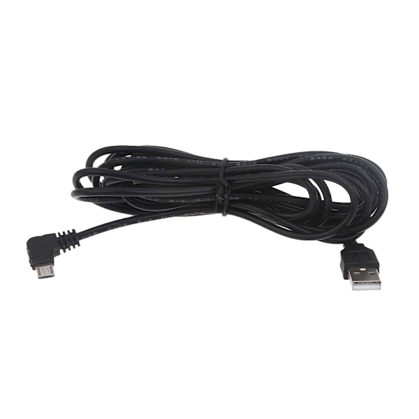 3,5 m sladd USB till rätvinklig Micro USB, 90 graders Micro USB-kabel 3,5 m snabbladdningskabel för telefoner och surfplattor Bend right