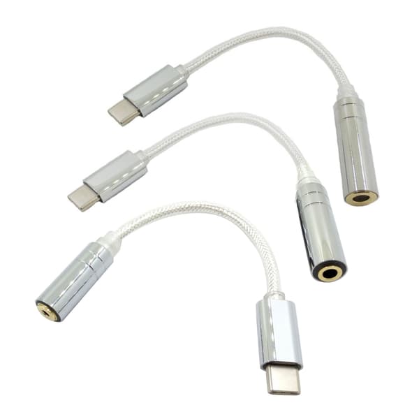 USB C til 3,5 mm/2,5 mm/4,4 mm hunadapter, utmerket utførelse, enkel å bruke B