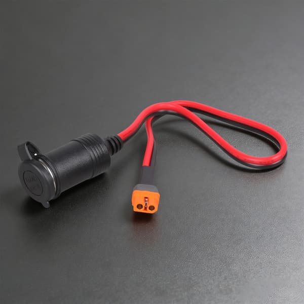 Høy strøm XT60IF hunn til 12V 24V bilkontakt strømladekabeladapter