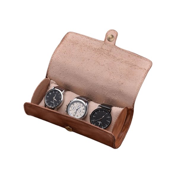 Utsökt Smyckesdisplay Resefodral Klockförvaring Organizer Display Herrlåda null - Three 