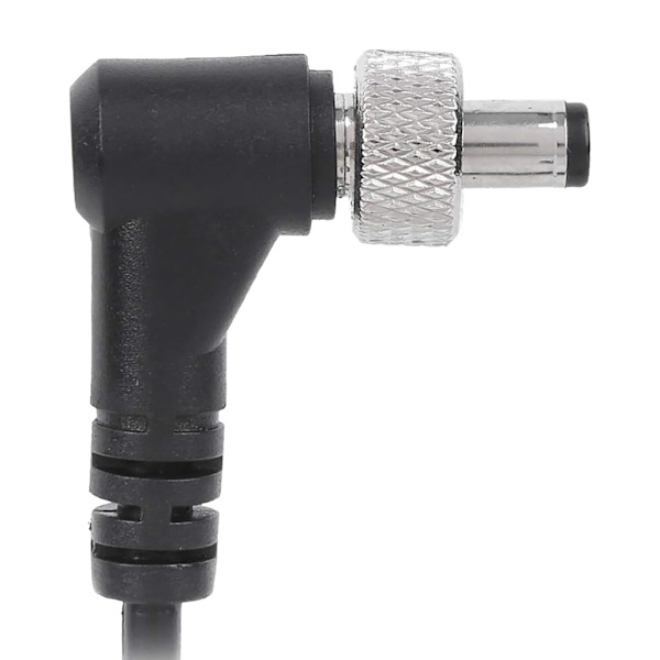 D-Tap till Låsande DC5.5x2.1mm Monitorström Kabel, Spiral Kabel Höger Vinkel