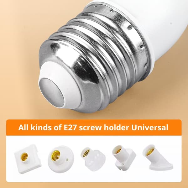 2 STK E27 Lampeholder Forlængeradapter 180 360 Graders Justerbar Til Loftventilatorlamper Og LED Pærer null - 360 degrees