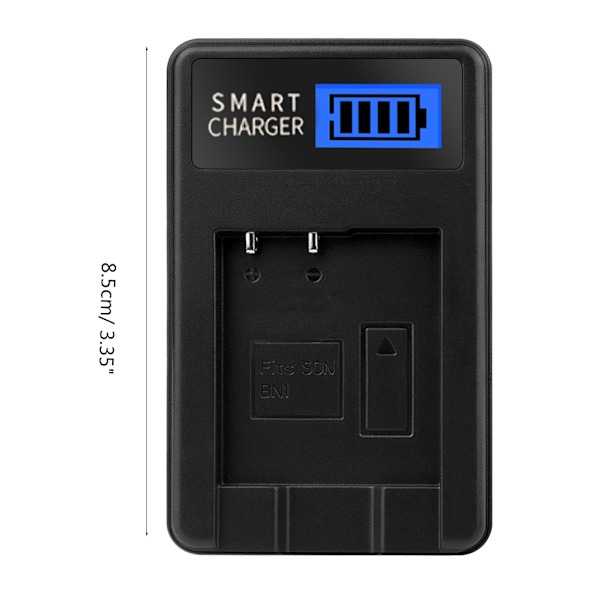 Kompakt Batteriladdare med LCD-skärm för Cyber-shot DSCT110, DSCT99, Kamera