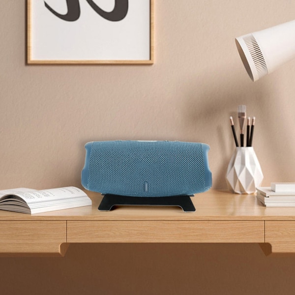 Platsbesparande skrivbordsställ Akryl skrivbordsfäste för Charge 5 Smart Speaker