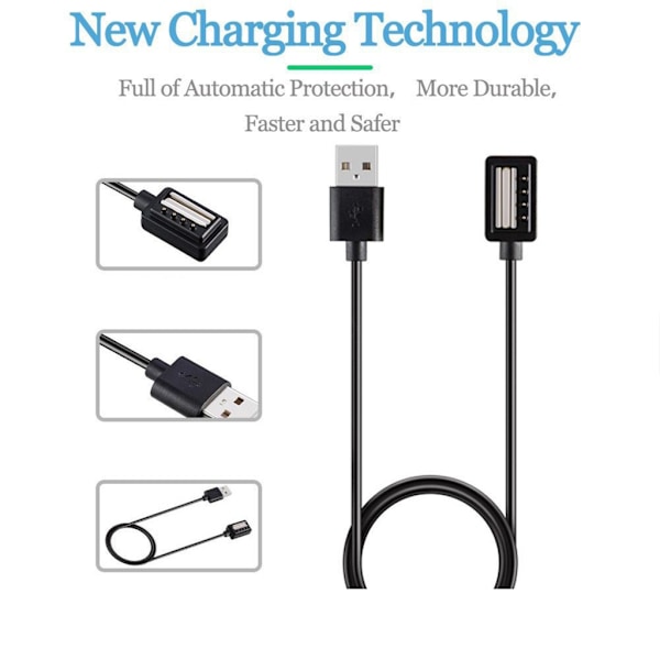 4-polig USB-laddningskabel för 9/9 Baro Smartwatch USB-adapter Ersättningskabel
