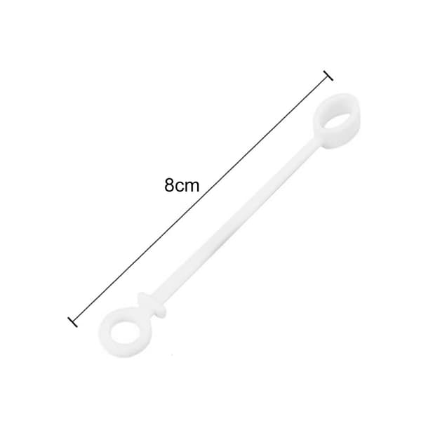 Anti-tabssilikonesnor til tabletpen, Microed USB og USB C-opladningsadaptere White