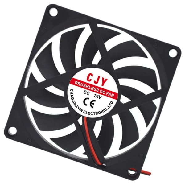 Stille PC-vifte Stille PC-vifte for datamaskin PC-kabinett GPU CPU-kjøleradiator null - 24V