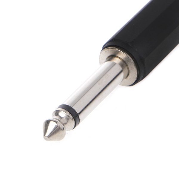 10 st 6,35 mm Han 1/4\" Mono Jack o Plug-kontakt Jack-adapter