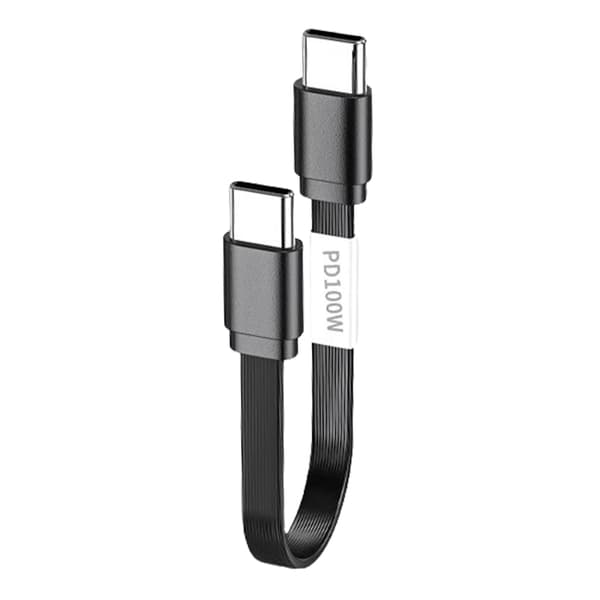 100W USB C til USB C Opladerkabel Fladt Silikonekabel Data Synkroniseringskabel Effektivt Type C Kabel Hurtig Til Telefon 16 Pad