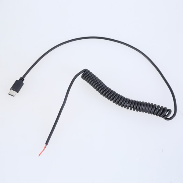 USB C Strömkabel, 5V Blank Tråd Anslutning USB C Hane 2Pin Pigtail Kabel För Konsumentelektronik, Typ C Sladd